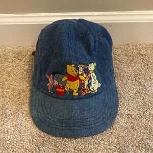 Disney Winnie the Pooh Vintage Denim Cap Hat Adult